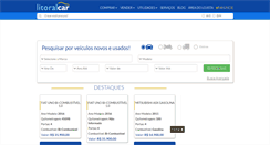 Desktop Screenshot of litoralcar.com.br